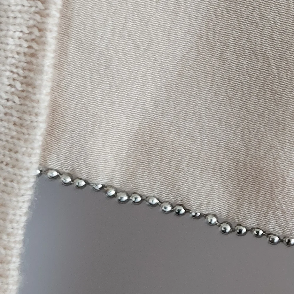 Sandro Silk/Cotton/Cashemere Cream Sweater Cutout Back Design - Picture 9 of 16